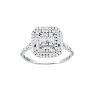 0,33ct Baget pırlanta yüzük