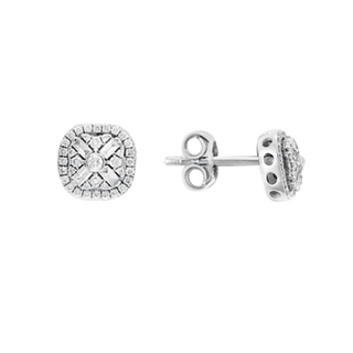 0,22ct Baget pırlanta küpe