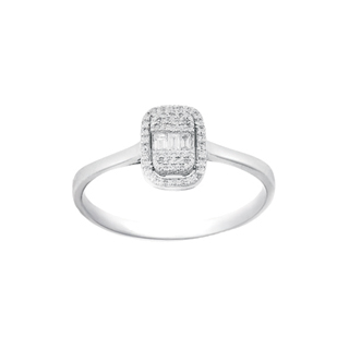 0,13ct Baget pırlanta yüzük