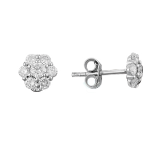 0,66ct Tasarım pırlanta küpe