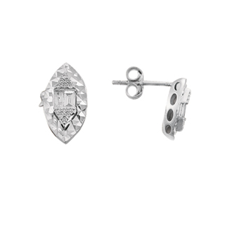 0,14ct Baget pırlanta küpe