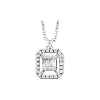 0,10ct Baget pırlanta küpe