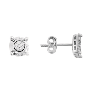 0,03ct Minimal tasarım pırlanta küpe