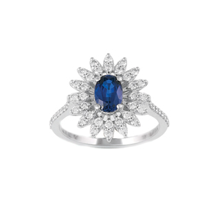 1,50ct Safir taşlı pırlanta yüzük