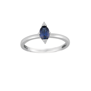 0,51ct Safir taşlı pırlanta yüzük