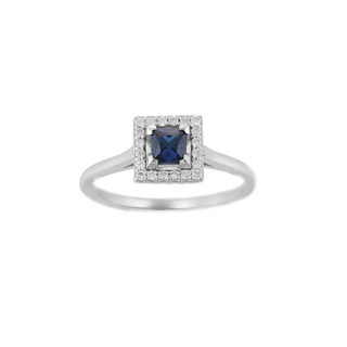 0,45ct Safir taşlı pırlanta yüzük