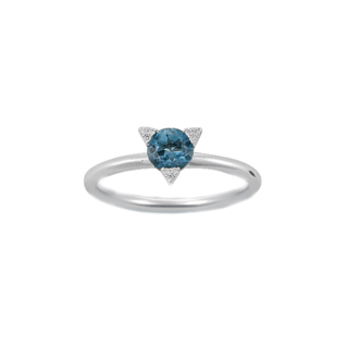 0,51ct Bluetopaz taşlı pırlanta yüzük