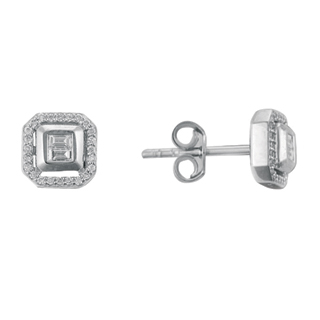 0,16ct Tasarım pırlanta küpe